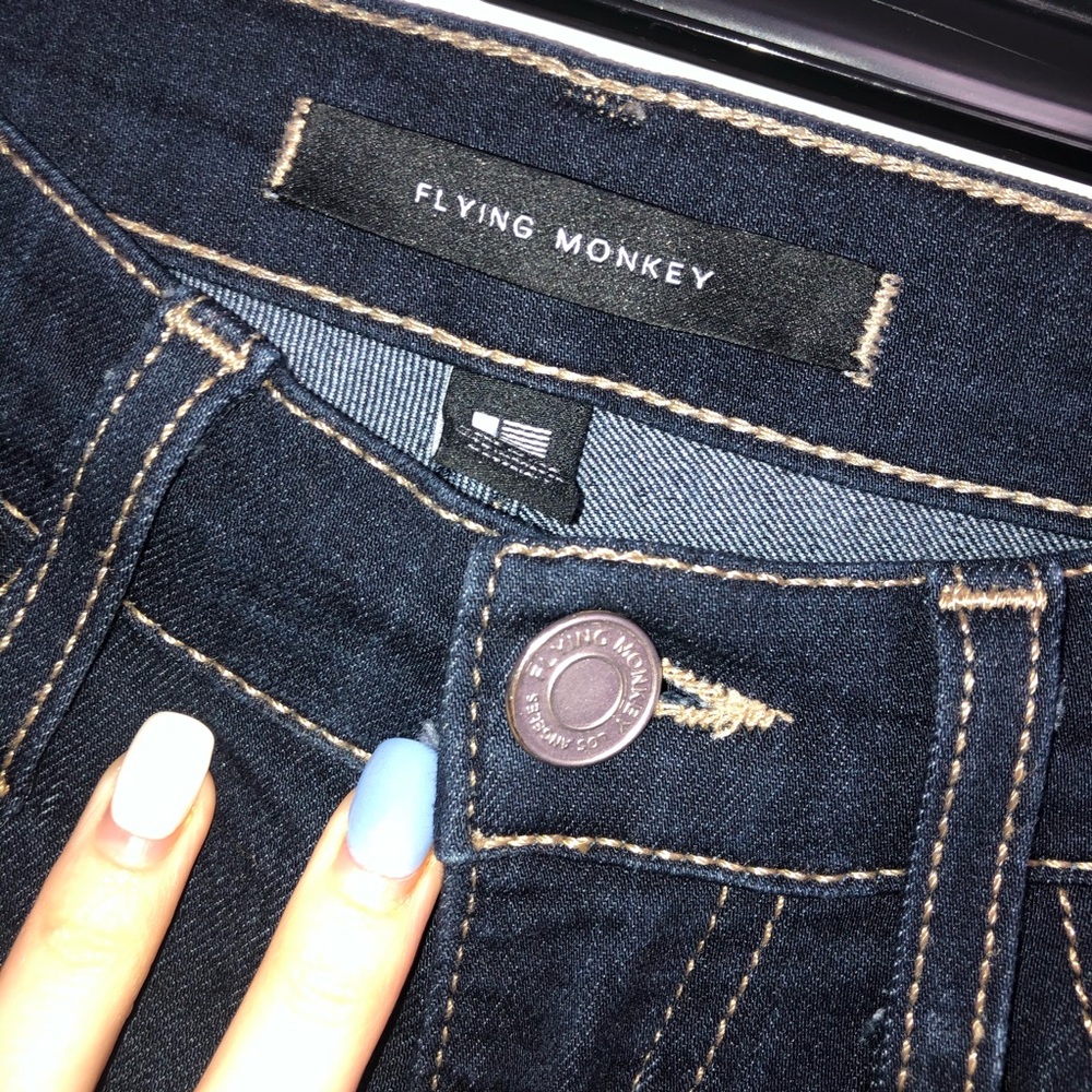 Dark wash Flying Monkey Skinny Jeans